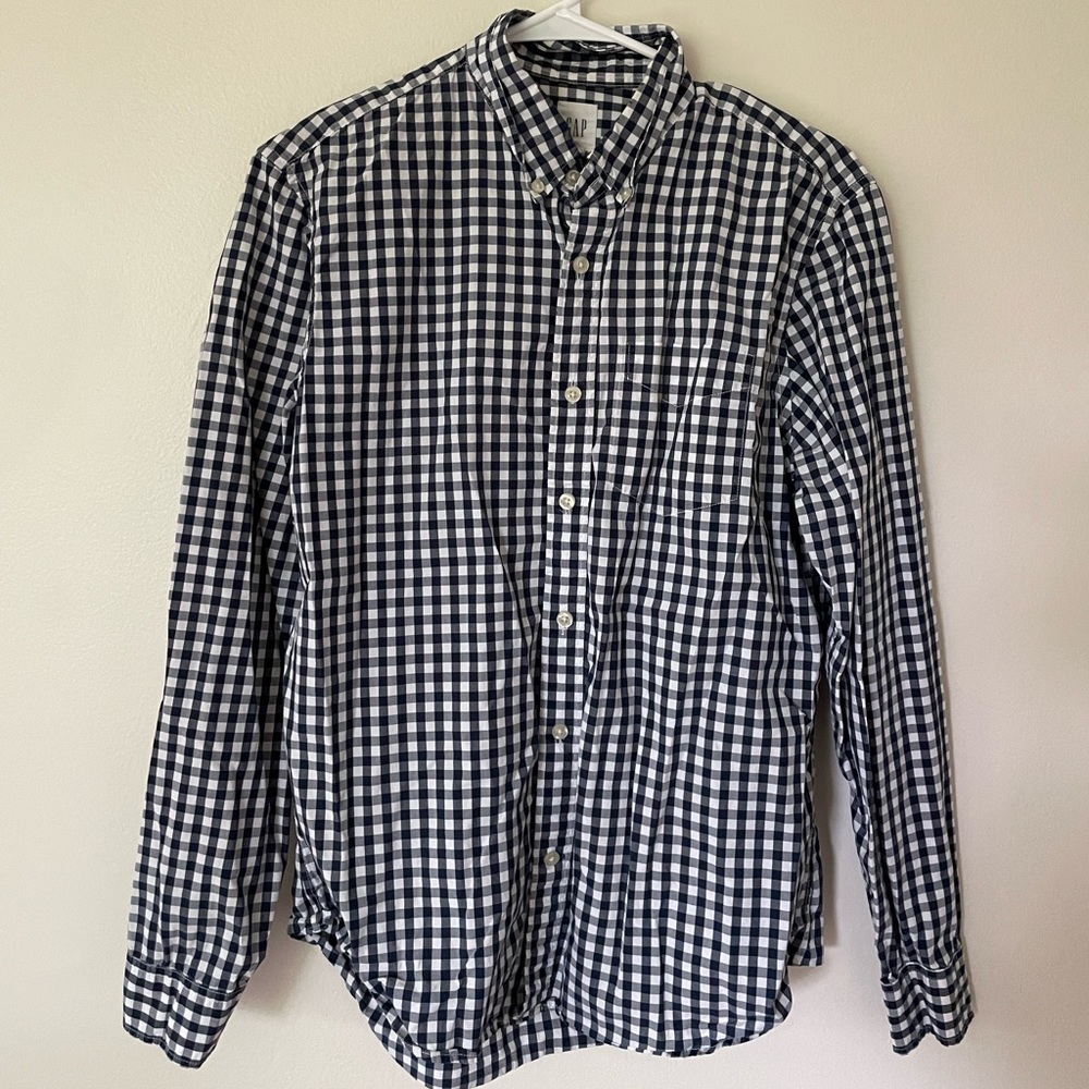 Gap Mens Gingham Button down